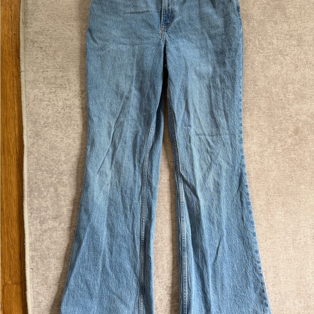 Abercrombie & Fitch The Vintage Flare High Rise Jeans Curve Love 31 Long